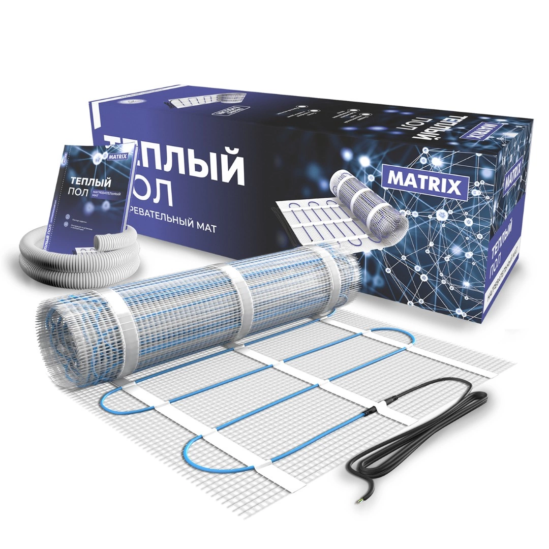 Теплый пол нагревательный мат MATRIX 3,0 кв.м